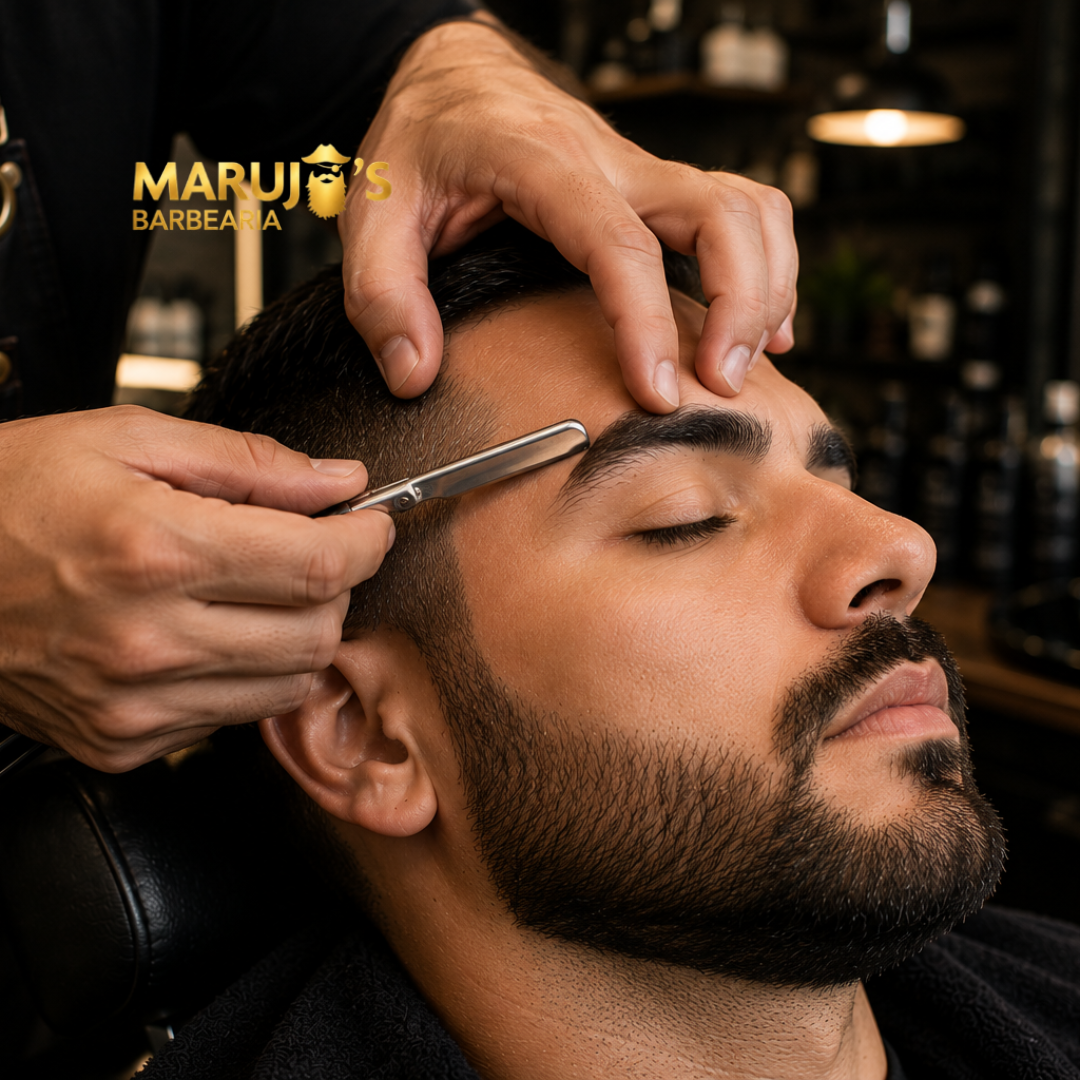 Sobrancelha na Navalha em Meia Praia, Itapema | Marujos Barbearia Sobrancelha na Navalha em Meia Praia, Itapema | Marujos Barbearia
